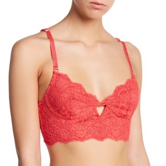 Free People Eye of The Sun Bralette (Red Combo) - Picture 5 of 8